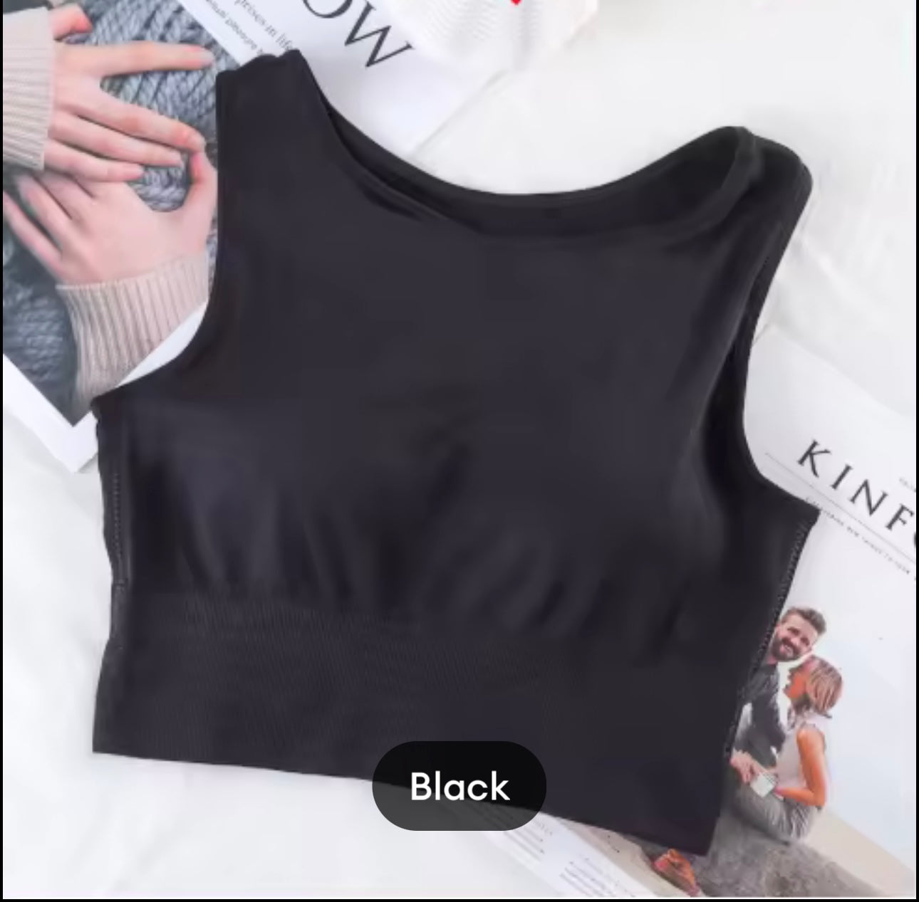 Round Neck Paded Top