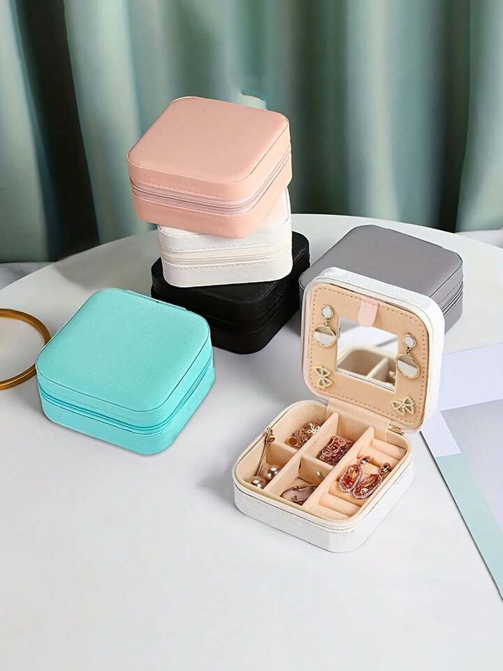 Square shaped jewellery box