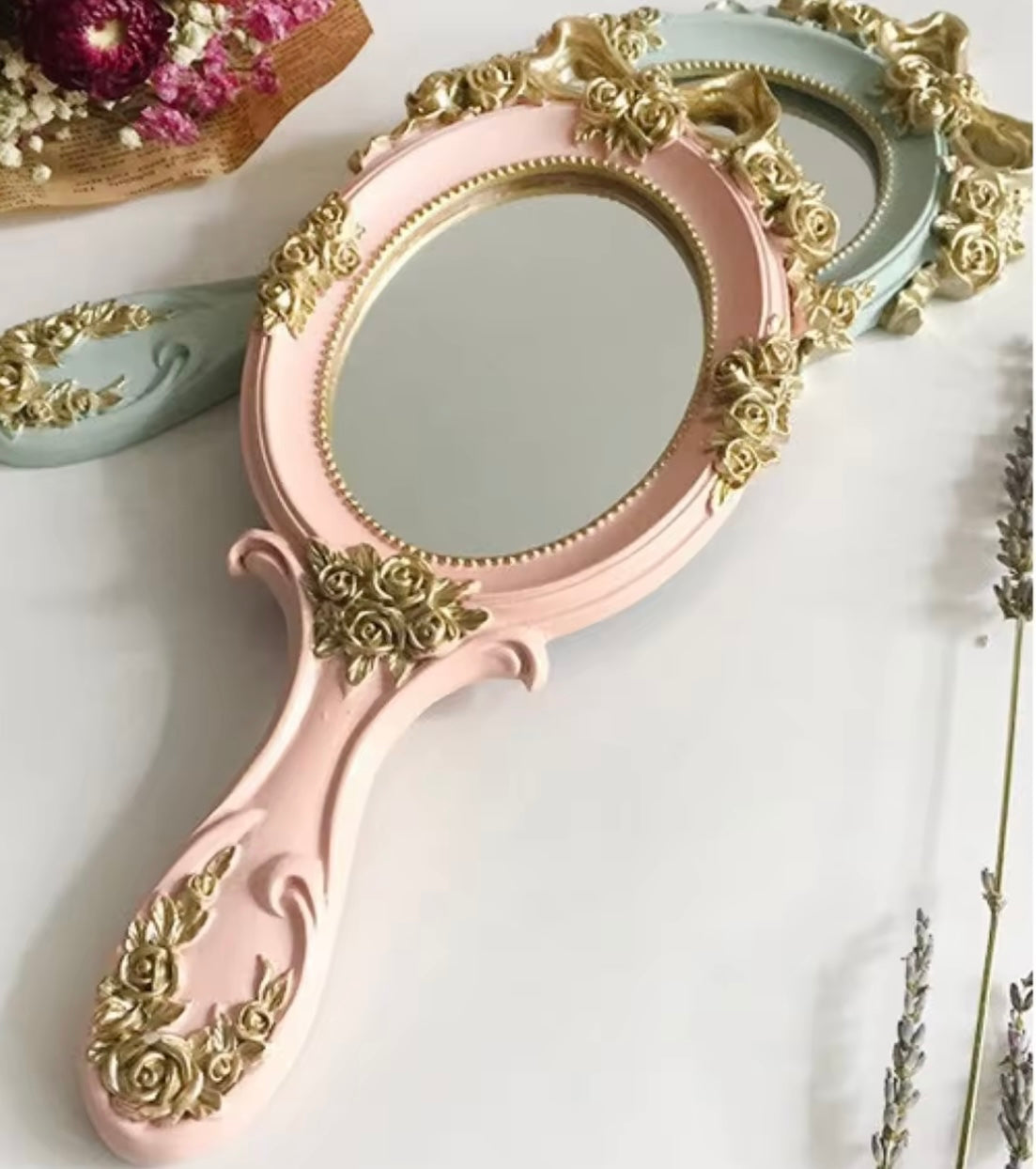 Flora de hand mirror