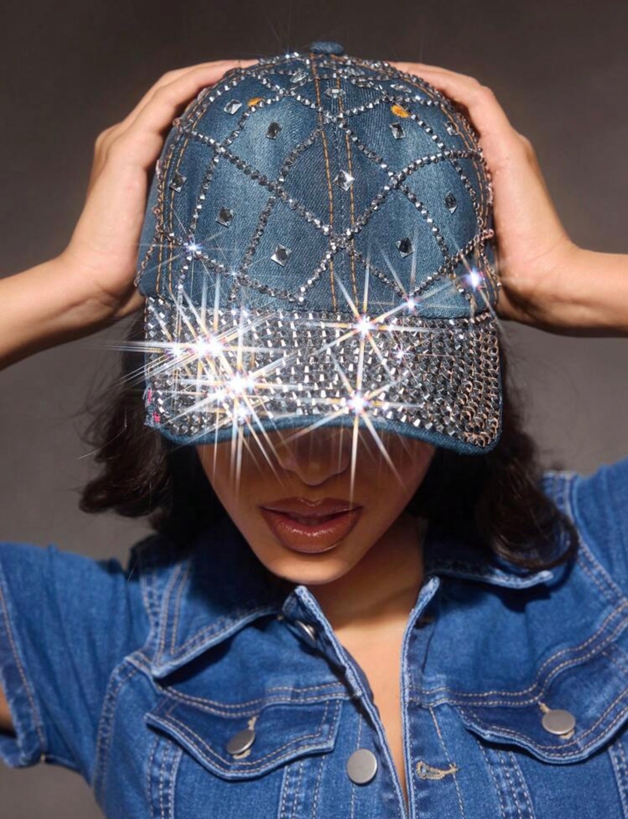 Shine it denim cap