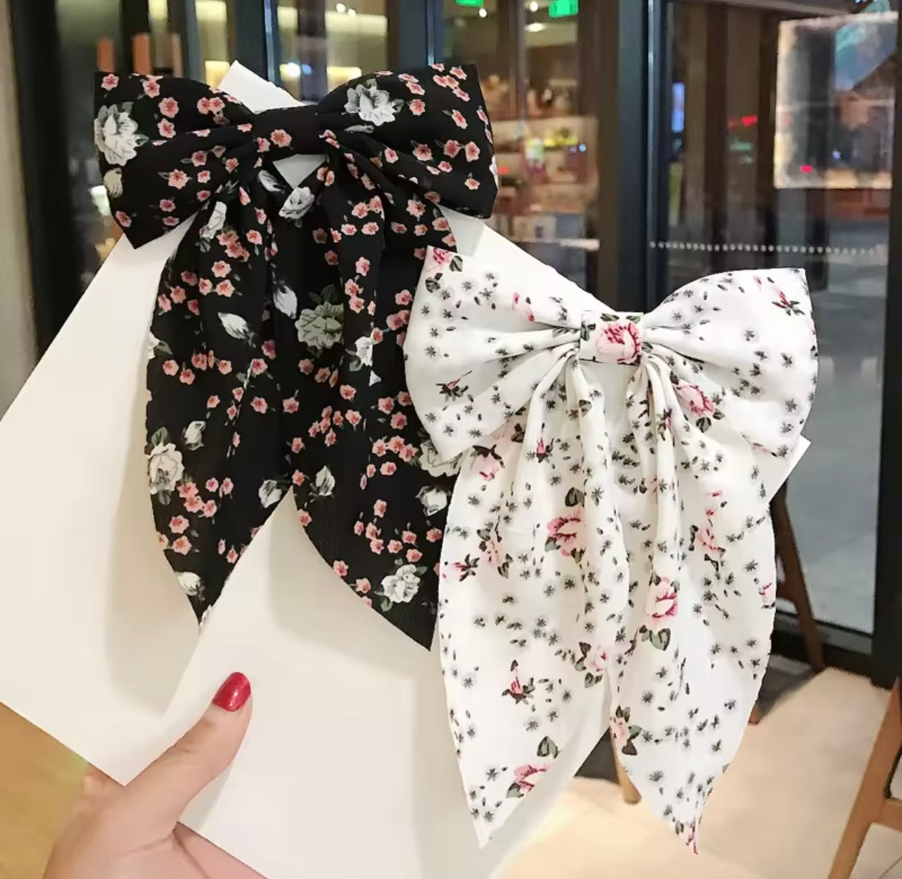 Floral Bow Clip FB1