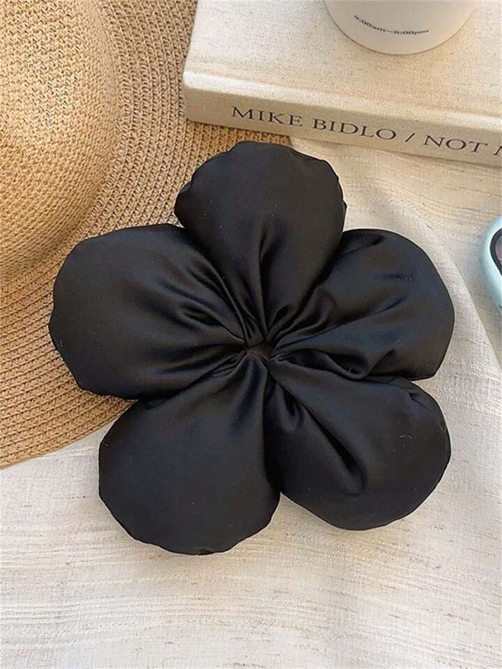 1pc Floral Scrunchie Ponytail Holder, Bohemian Style Hair Accessory For Women