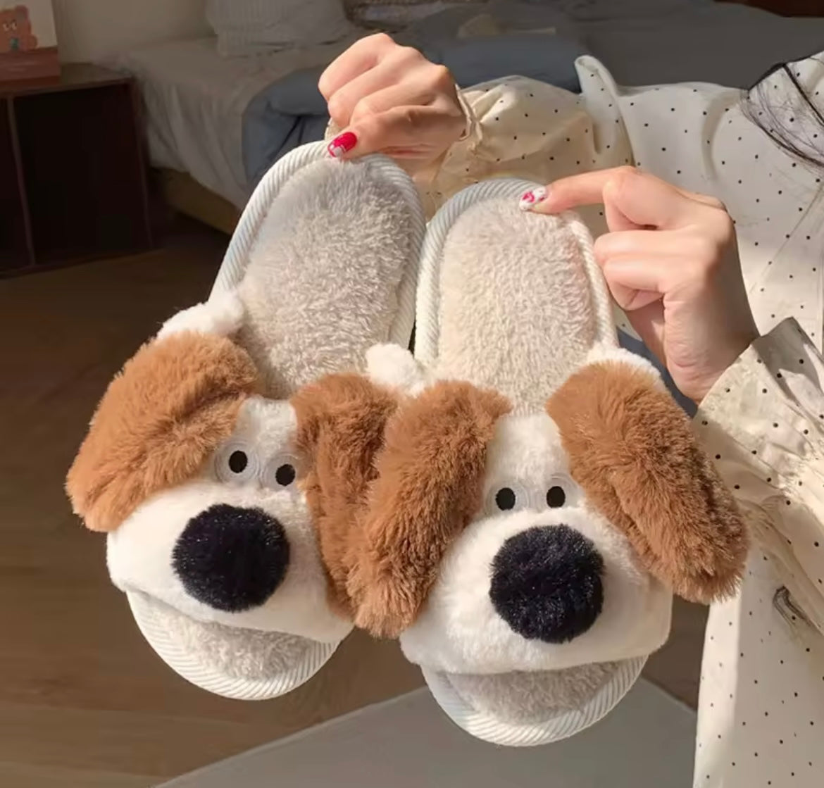 Dog plush Slippons