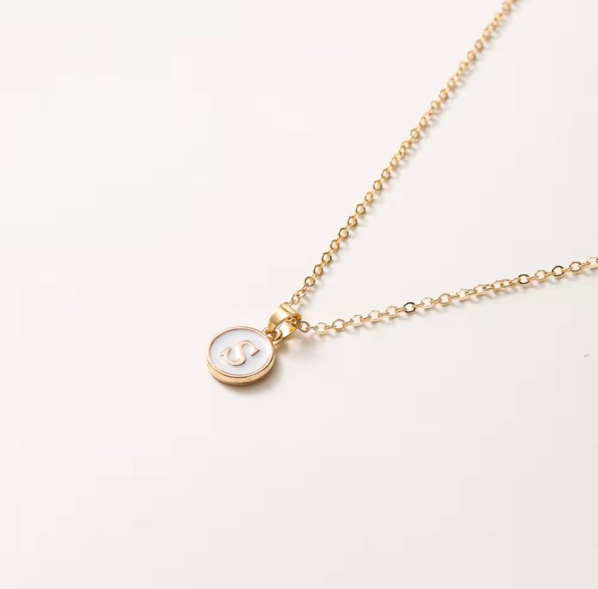 Letter Pendant Necklace