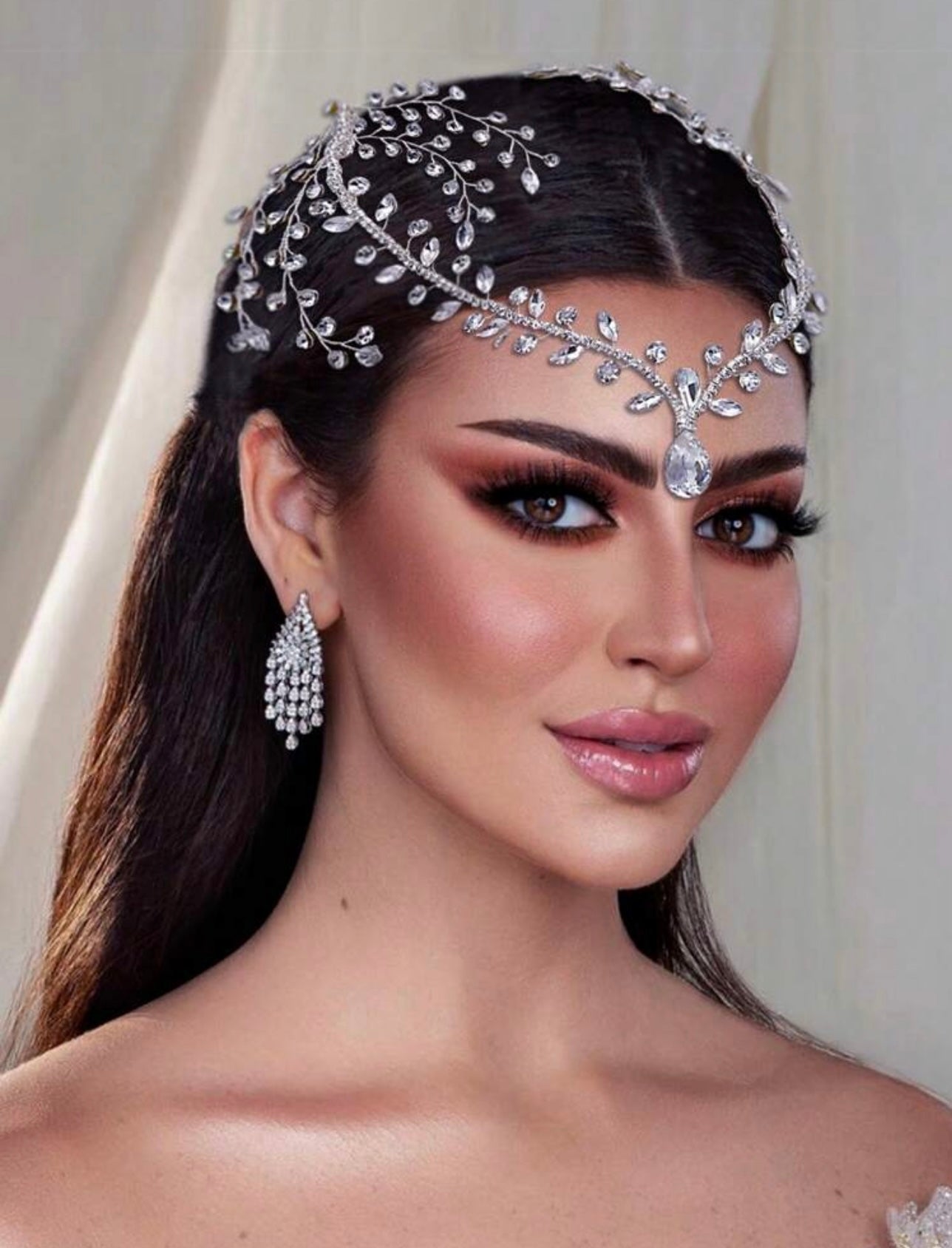Hair rhinestone drop