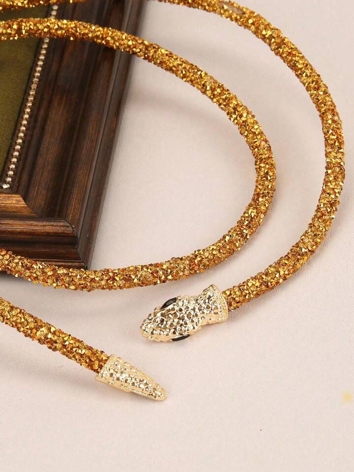 Snake choker gold