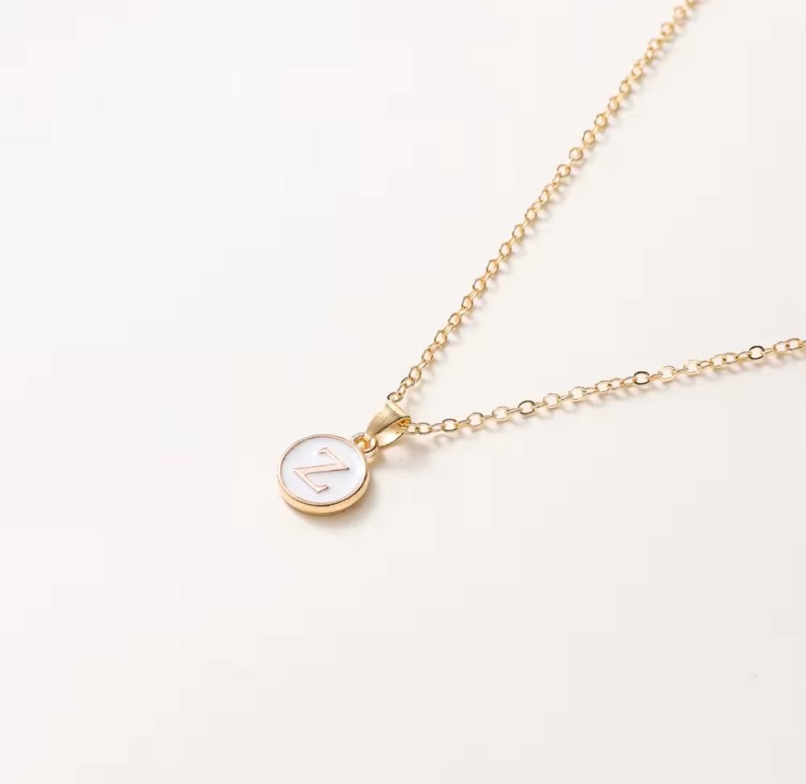 Letter Pendant Necklace