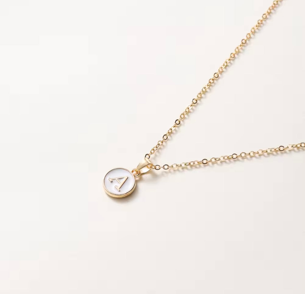 Letter Pendant Necklace