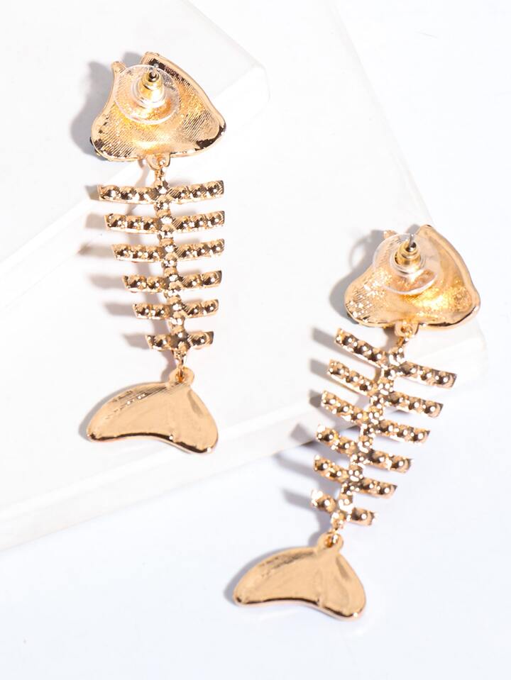 Fish Rhinestone Earings