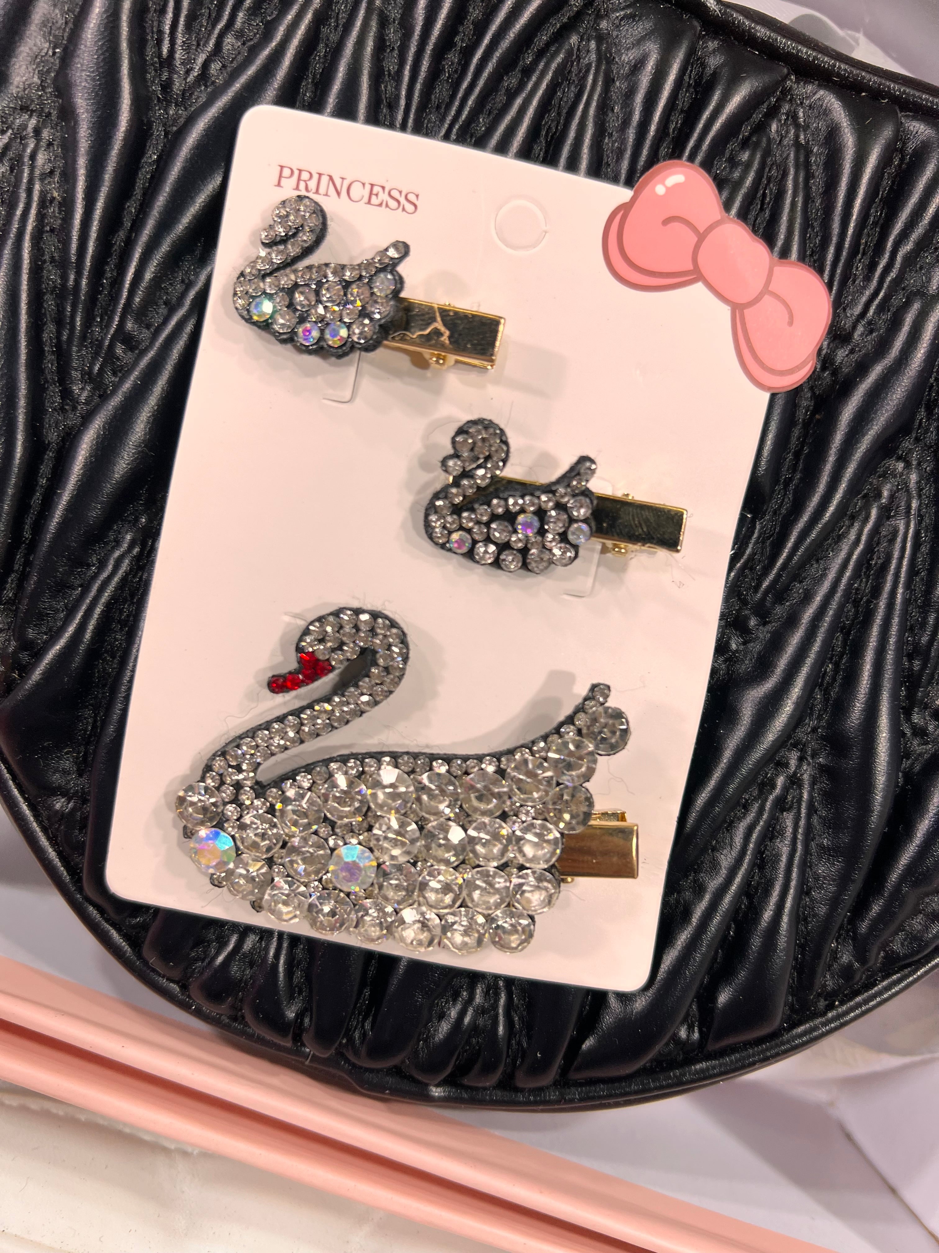 Swan Rhinestone Pin