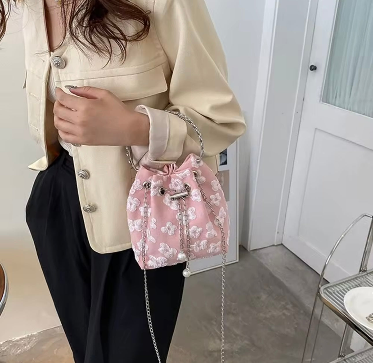 Korean floral bag