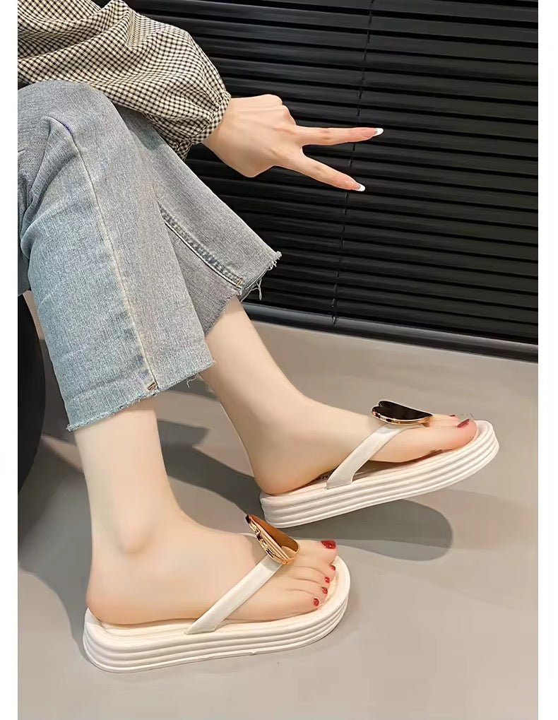 Heart high sole slips