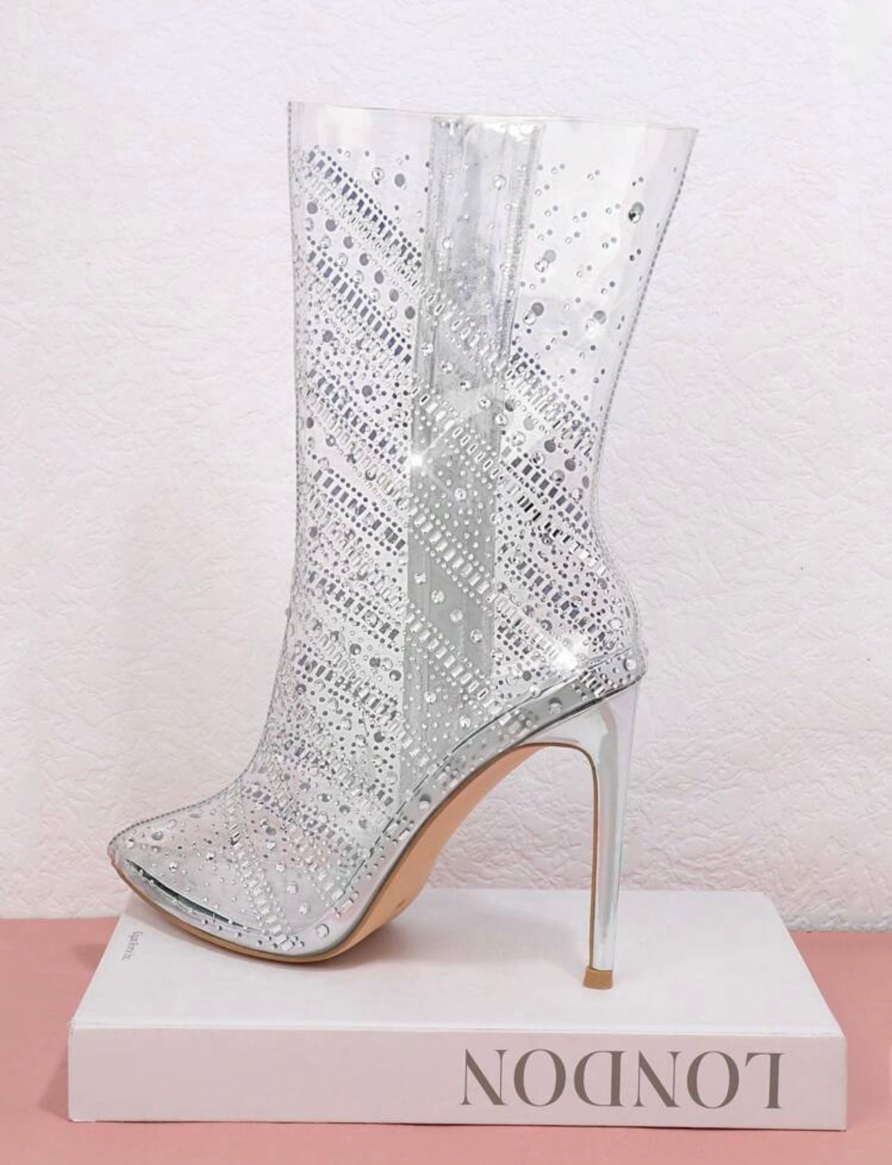 Women's Fashion Boots With Rhinestone