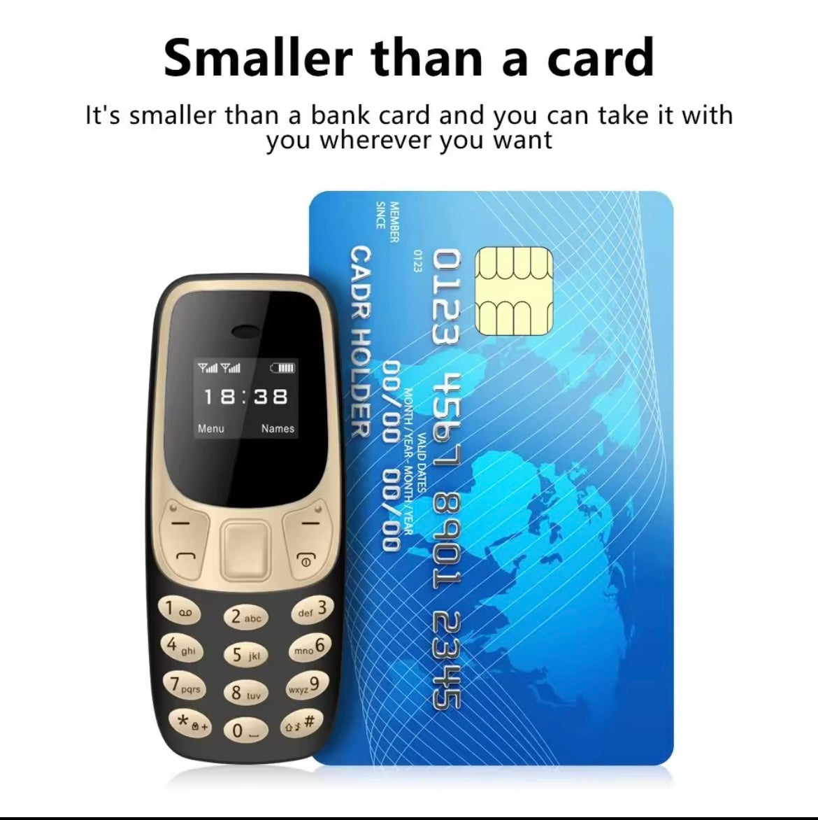 Mini Credit Card Phone