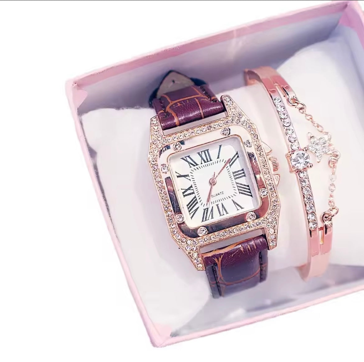 Rhinestone Watch with bracelet