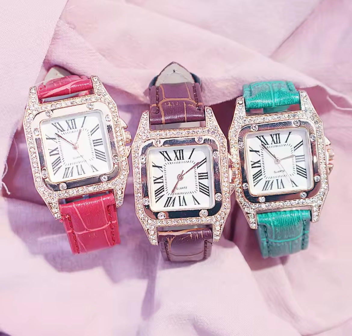 Rhinestone Watch with bracelet