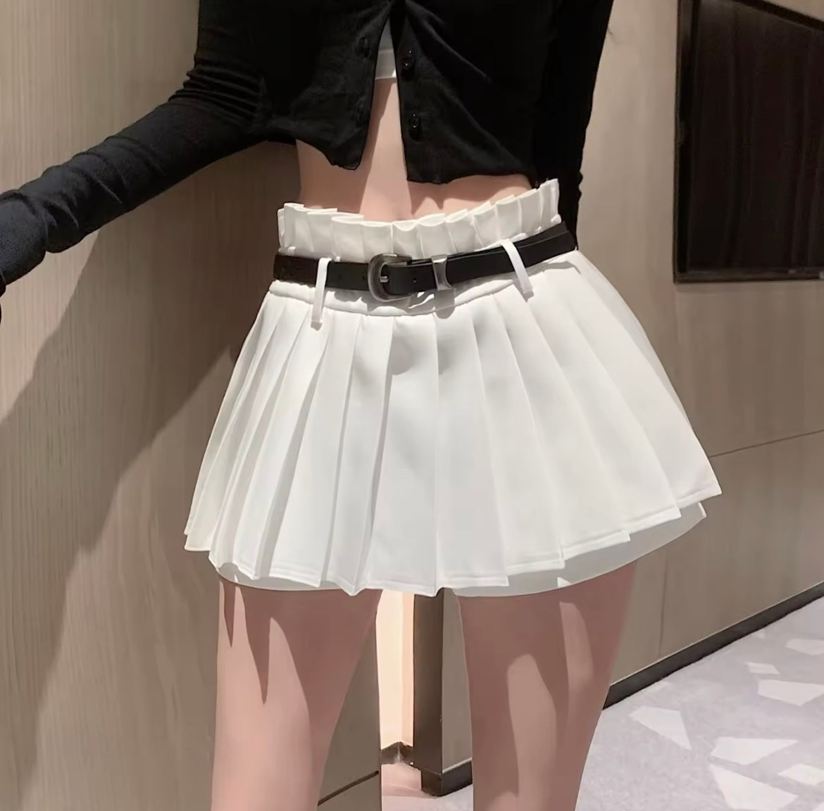 DS824 Skirt with belt