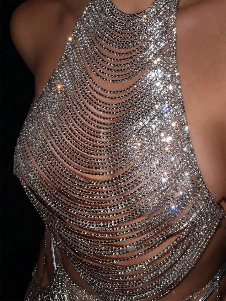 Rhinestone Body Chain