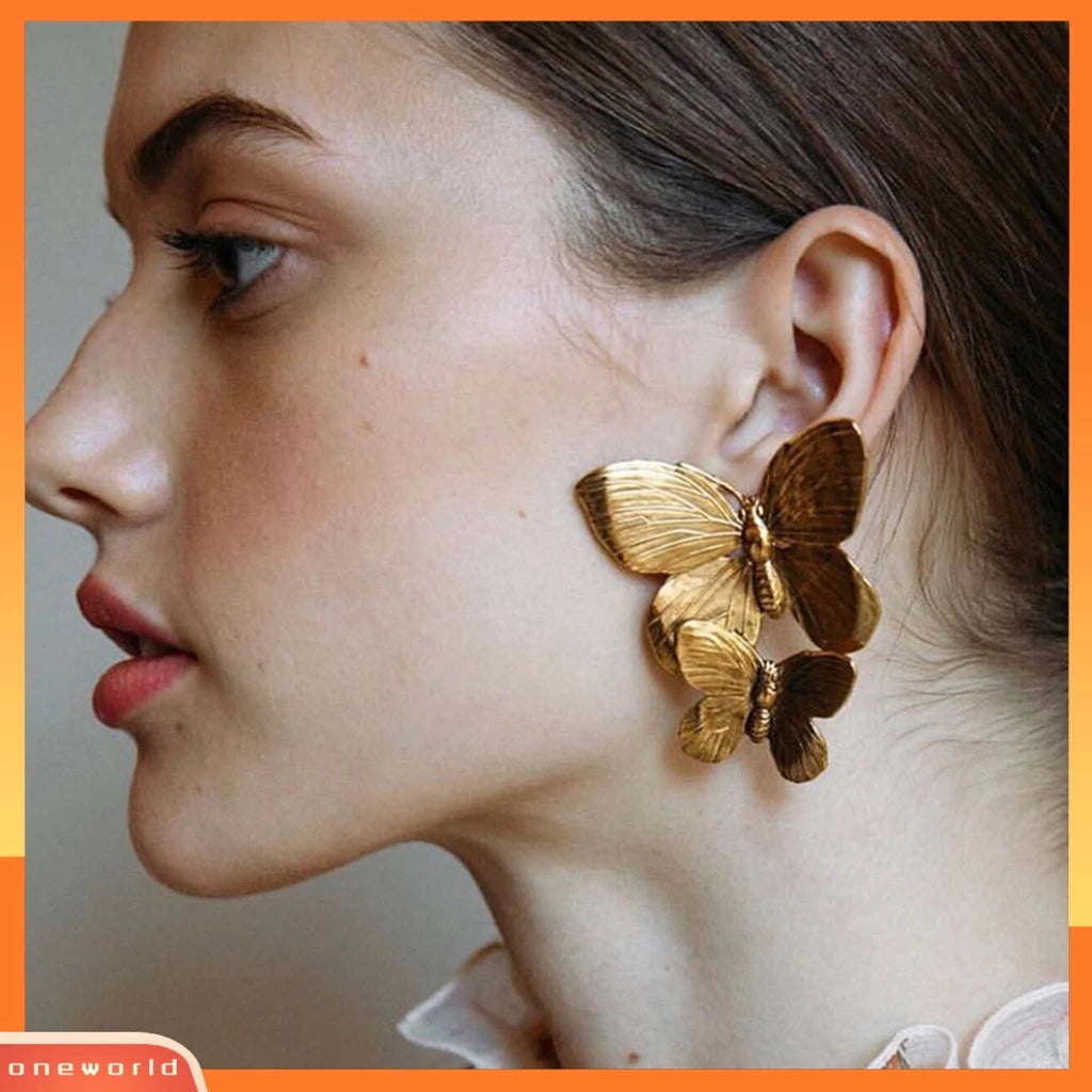 Golden butterflies Earings