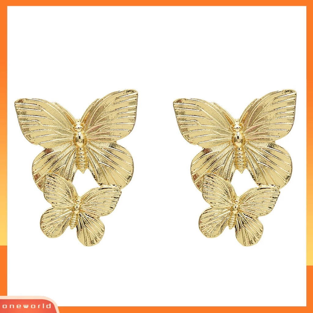 Golden butterflies Earings