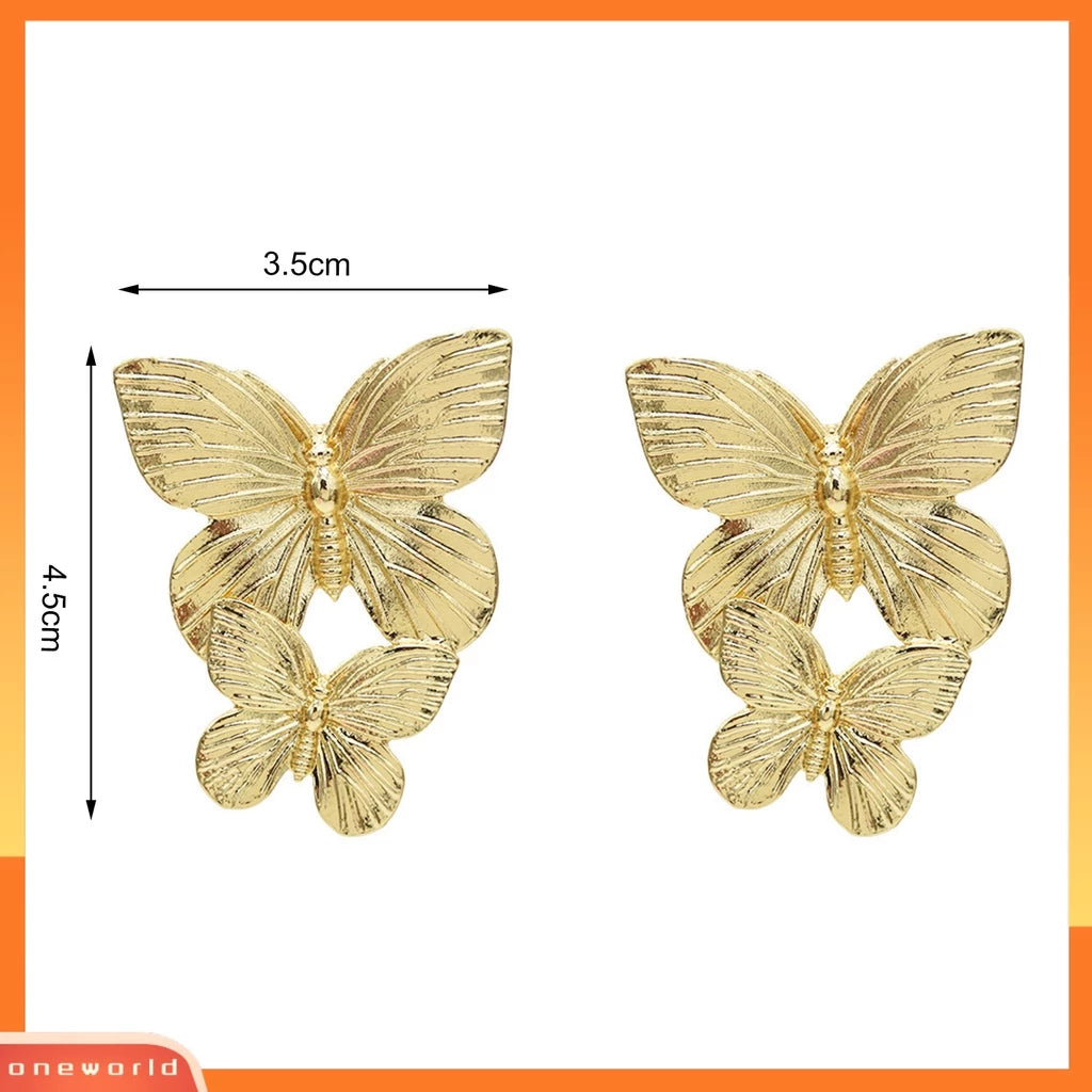 Golden butterflies Earings